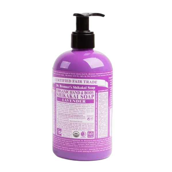 Dr Bron M Org 4 In 1 Lavender Sugar Liq Soap 12oz/355ml #Sd0501