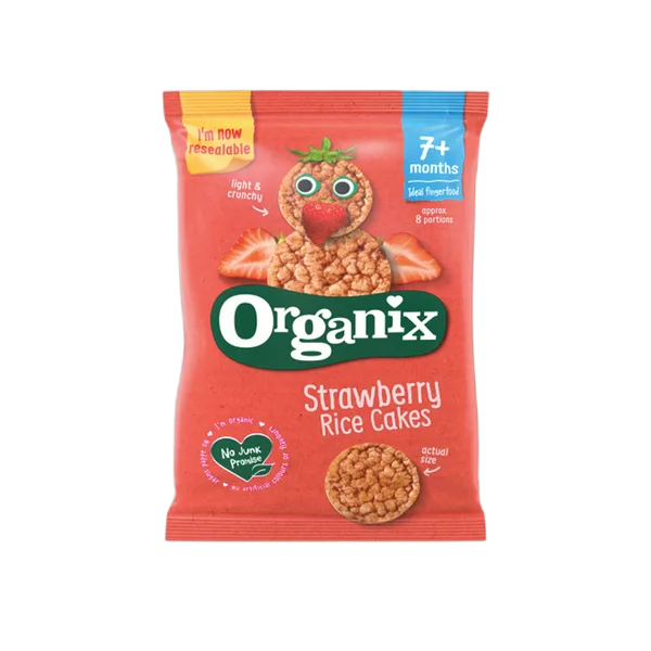 Organix Rice Cakes S/Berry 50g #800122
