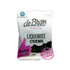 Debron Sf Muntendrop Liquorice Coins 100g #91056