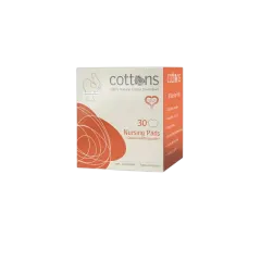 Cottons 100% Natural Nursing Pads 30's #09111
