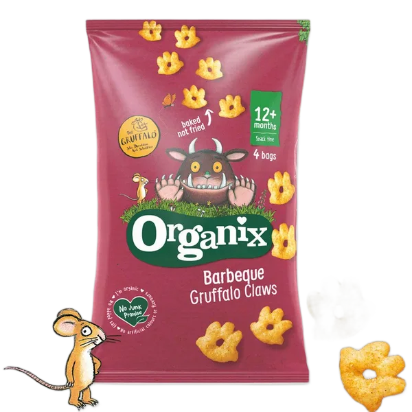 Organix Barbeque Gruffalo Claws (4x15g) 60g #Or3000037 (X4)
