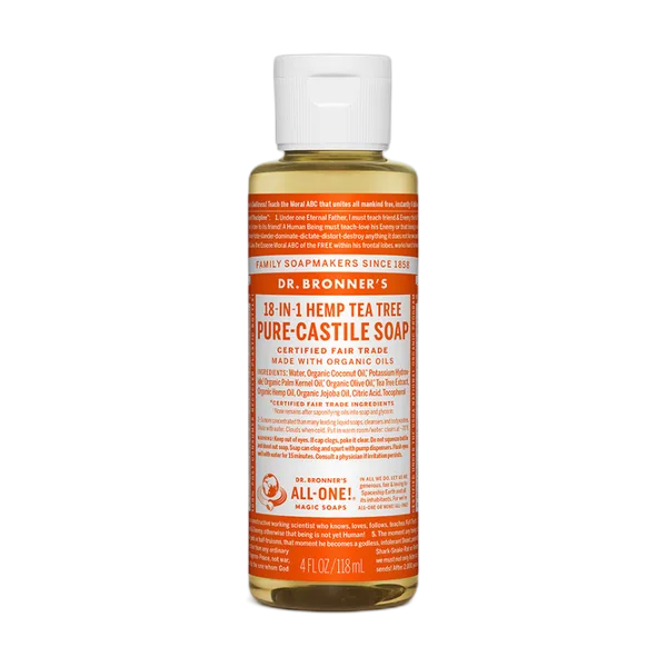 Dr Bron M Org T/Tree Liq Soap 4oz/118ml #Oltt04
