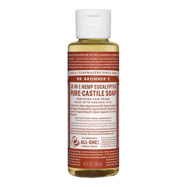 Dr Bron M Org Eucalyptus Liq Soap 4oz/118ml #Oleu04