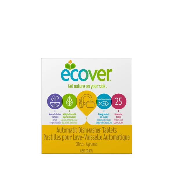 Ecover Classic Dishwasher Tabs 25'S Citrus 500g #4004051
