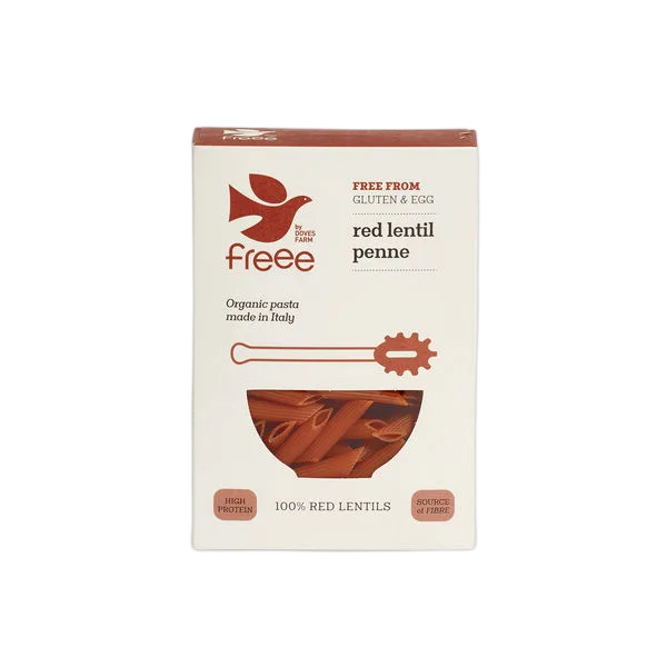 Doves Gf Org Red Lentil Penne Pasta 250g #Parlpn06
