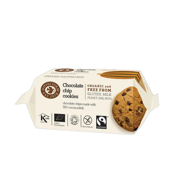 Doves Gf Org Choc Chip Cookies 180g #Chchcs