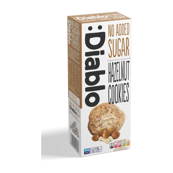 Diablo Nas Hazelnut Cookies 135g #C0k-135-Hzl-P12