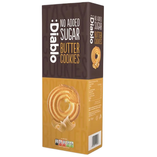 Diablo Nas Butter Cookies 135g #Cok-135-Btr-P12
