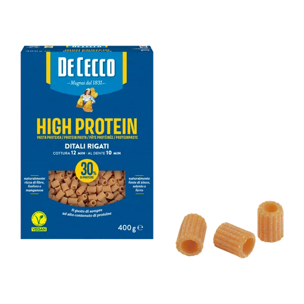 Dececco High Prot. Ditali Rigati Pasta 400g #0hp0059