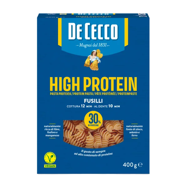 Dececco High Prot. Fusilli Pasta 400g #0hp0034