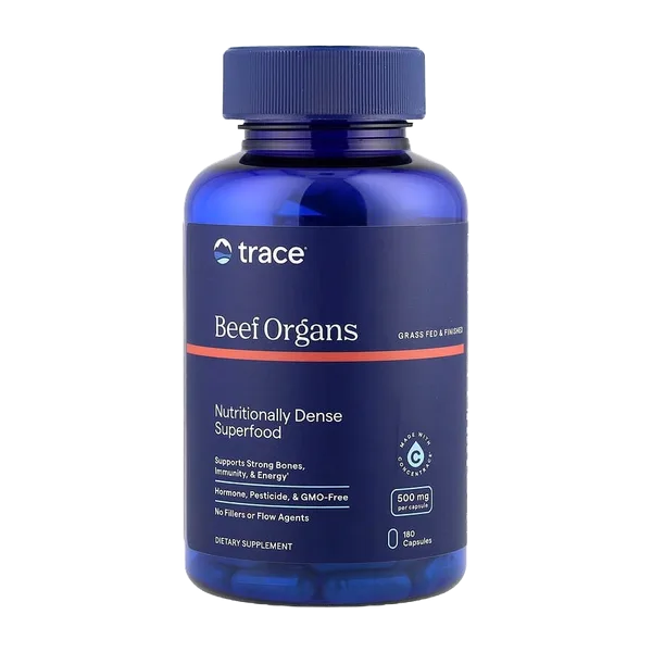 Trace Mineral Beef Organs Caps 500mg 180'S #Boc01