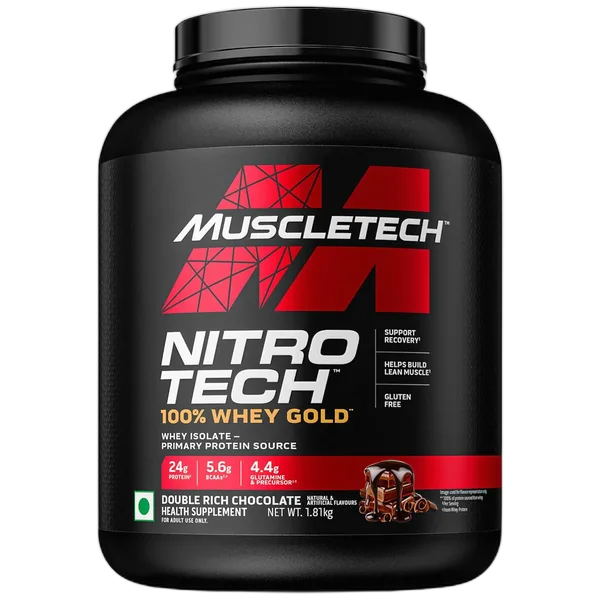 Muscle Tech Nitrotech Perf Series 100% Whey Gold Dbl Rich Choc (5.54lb) 2.5kg