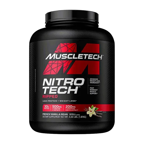 Muscle Tech Nitrotech Ripped French Vanilla Bean (4lb) 1.81kg