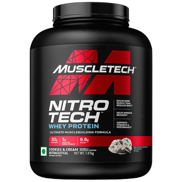 Muscle Tech Perf Series Nitro Tech Cookies & Cream (4.0lbs) 1.81kg