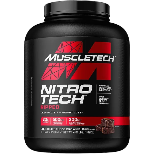 Muscle Tech Nitrotech Ripped Choc Fudge Brownie (4lb) 1.81kg
