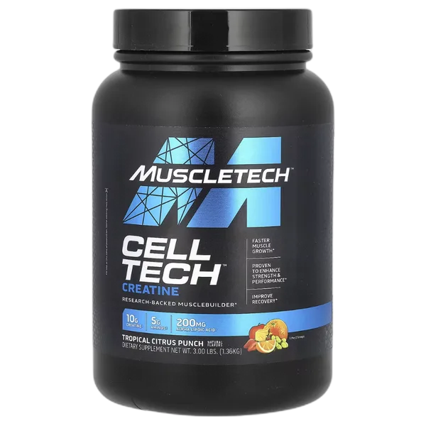 Muscle Tech Celltech Tropical Citrus Punch Creatine Monohydrate (2.90lbs) 1.32kg