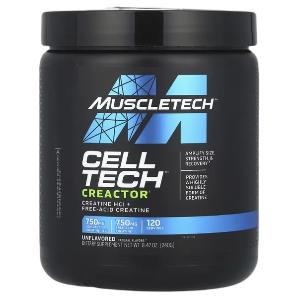 Muscle Tech Celltech Creactor Unflavored 120svs/240g