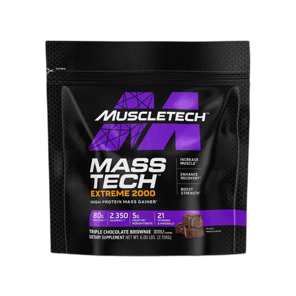 Muscle Tech Mass Tech Extreme 2000 Trip Choc Brownie (2.72kg)