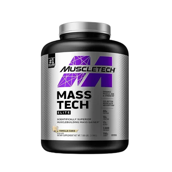 Muscle Tech Masstech Elite Vanilla Cake (7lbs) 3.18kg