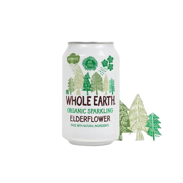 Whole Earth Org Spark Elderflower 330ml