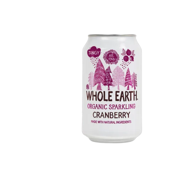 Whole Earth Org Spark Mountain Cranberry 330ml