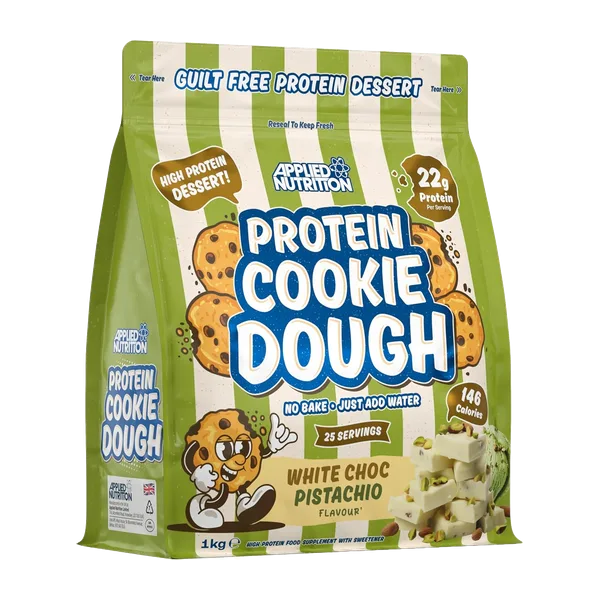 Applied Nutrition High Prot. Dessert Cookie Dough White Choc Pistachio Pwdr 25svs/1kg #Cdp