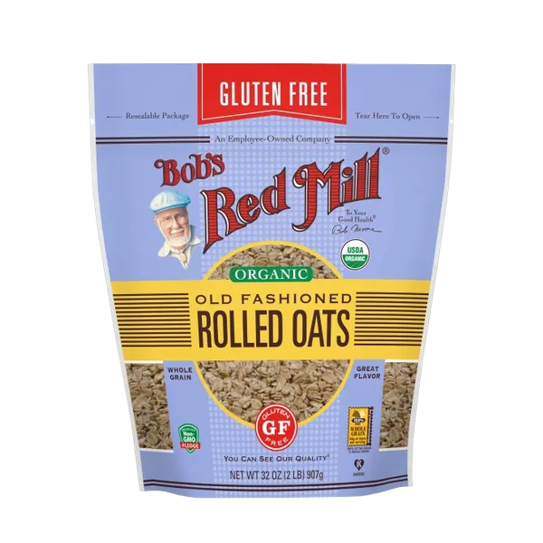 Bobs Rm Gf Regular Rolled Oats 1kg