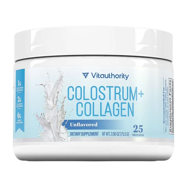 Vitauthority Colostrum + Collagen Unflavored 25svs/75.5 G