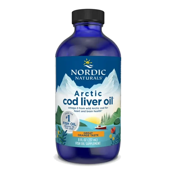 Nordic Naturals Arctic Cod Liver Oil Orange 1060 Mg 8 Oz/237 Ml