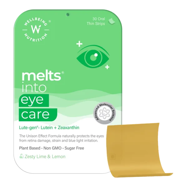 Wellbeing Nutrition Melts Eye Care Zesty Line & Lemon Strips 30'S