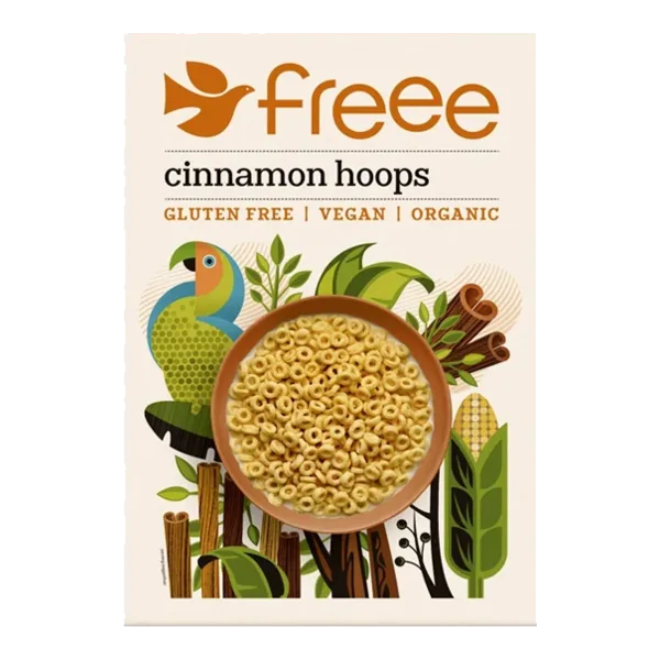 Doves Farm Gluten-Free Organic Cinnamon Hoops 25 G