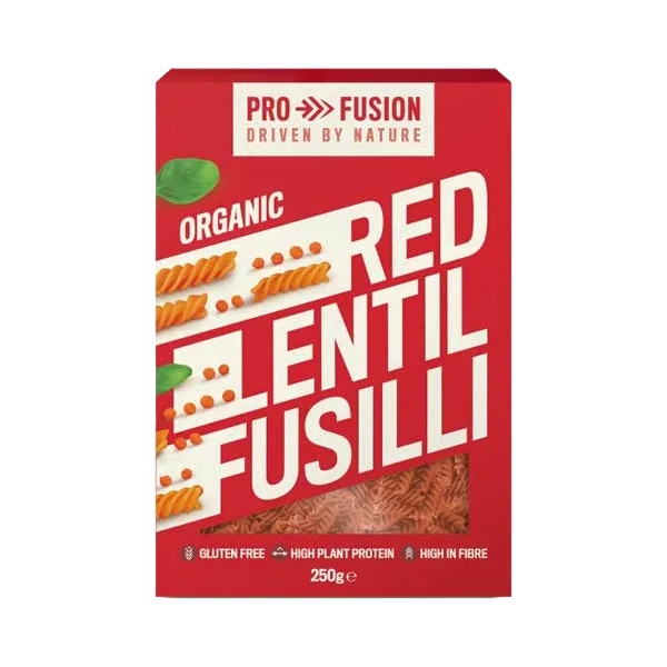 Profusion Organic Gluten-Free Red Lentil Fusilli 250 G
