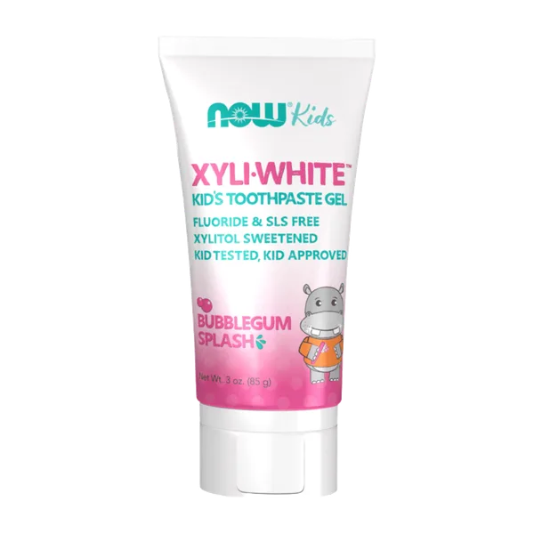 Now Xyliwhite Kids Toothpaste Gel Bubblegum Splash 85 G