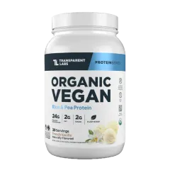 T/Labs Org Vegan Rice & Pea Prot. French Vanilla Pwdr 30svs/962g #Tpl021102