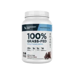 T/Labs 100% Grass-Fed Whey Prot. Isolate Milk Choc Pwdr 25svs/872.5g #Tlw005601