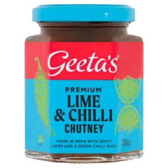Geeta's Premium Lime & Chilli Chutney 230g #436670