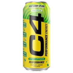 Cellucor C4 Performance Sour Gummy Splash Energy Drink 473ml #Cel171020