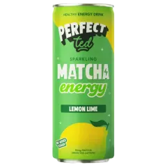 Perfect Ted Sparkling Matcha Lemon Lime Energy Drink Can Nas 250ml #Mel250-12-01