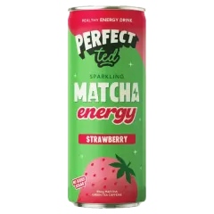 Perfect Ted Sparkling Matcha  S/Berry Energy Drink Can Nas 250ml #Mls250-12-01