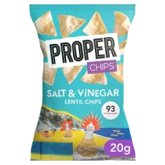 Proper Gf Salt & Vinegar Lentil Chips 20g #Ep-Pro-C-005