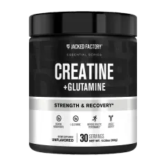 Jacked Factory Creatine + Glutamine Unflavored Pwdr 30svs/300g #Jf-274