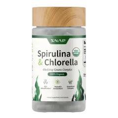 Snap Org Spirulina & Chlorella Caps 120's #Sssc