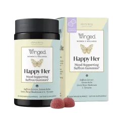 Winged Happy Her Chery Berry Gummies 60's #W49025